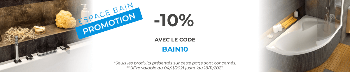 -10% sur une sélection de produits pour bain